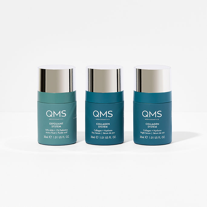 QMS Collagen + Exfoliant Strong Set 3x30ml