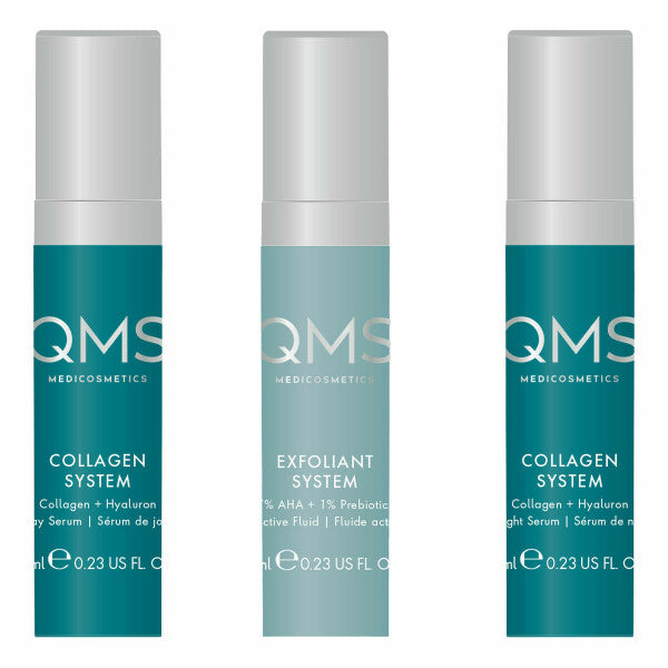 QMS Collagen + Exfoliant Medium Set 3x7ml